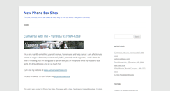 Desktop Screenshot of newphonesexsites.com